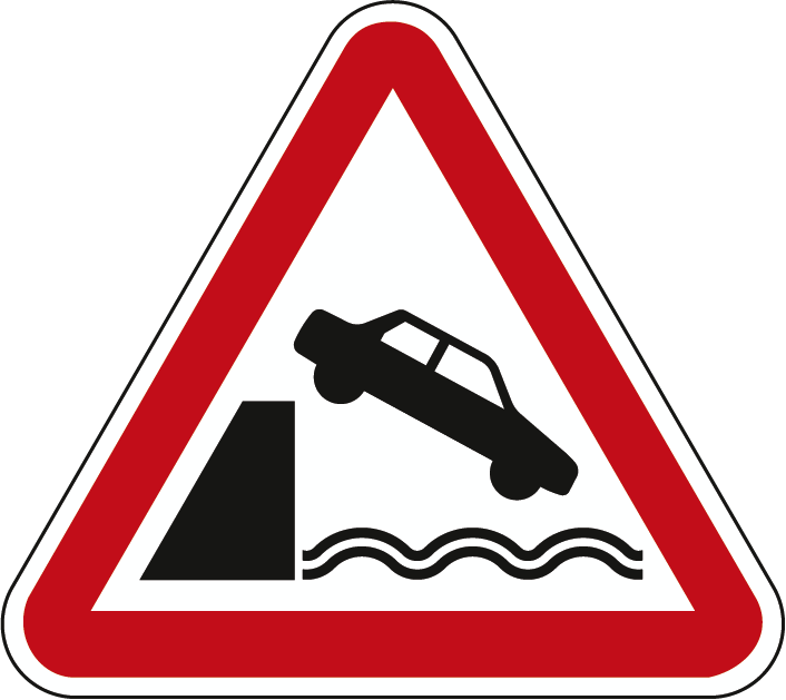 A8 - Saída num cais ou precipício