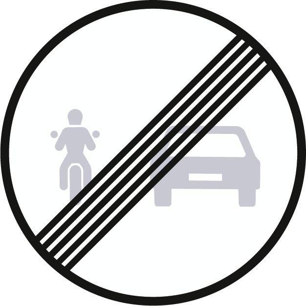 C20e - Fim da proibição de ultrapassar para motociclos e ciclomotores