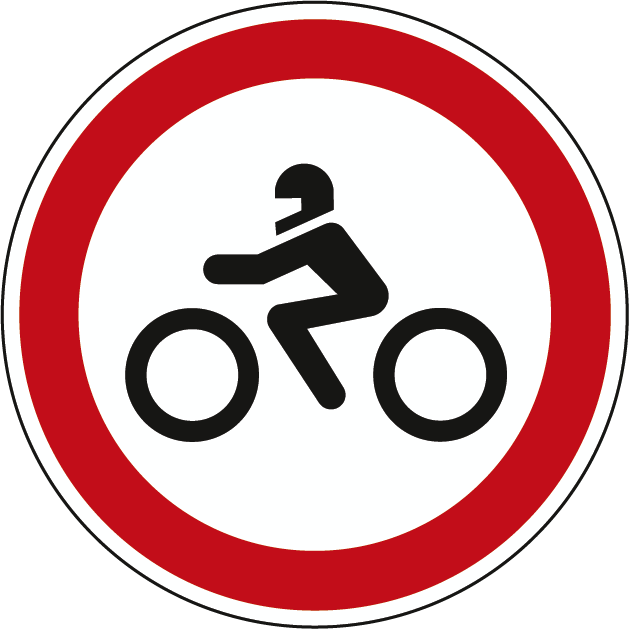 C3e - Trânsito proibido a motociclos simples